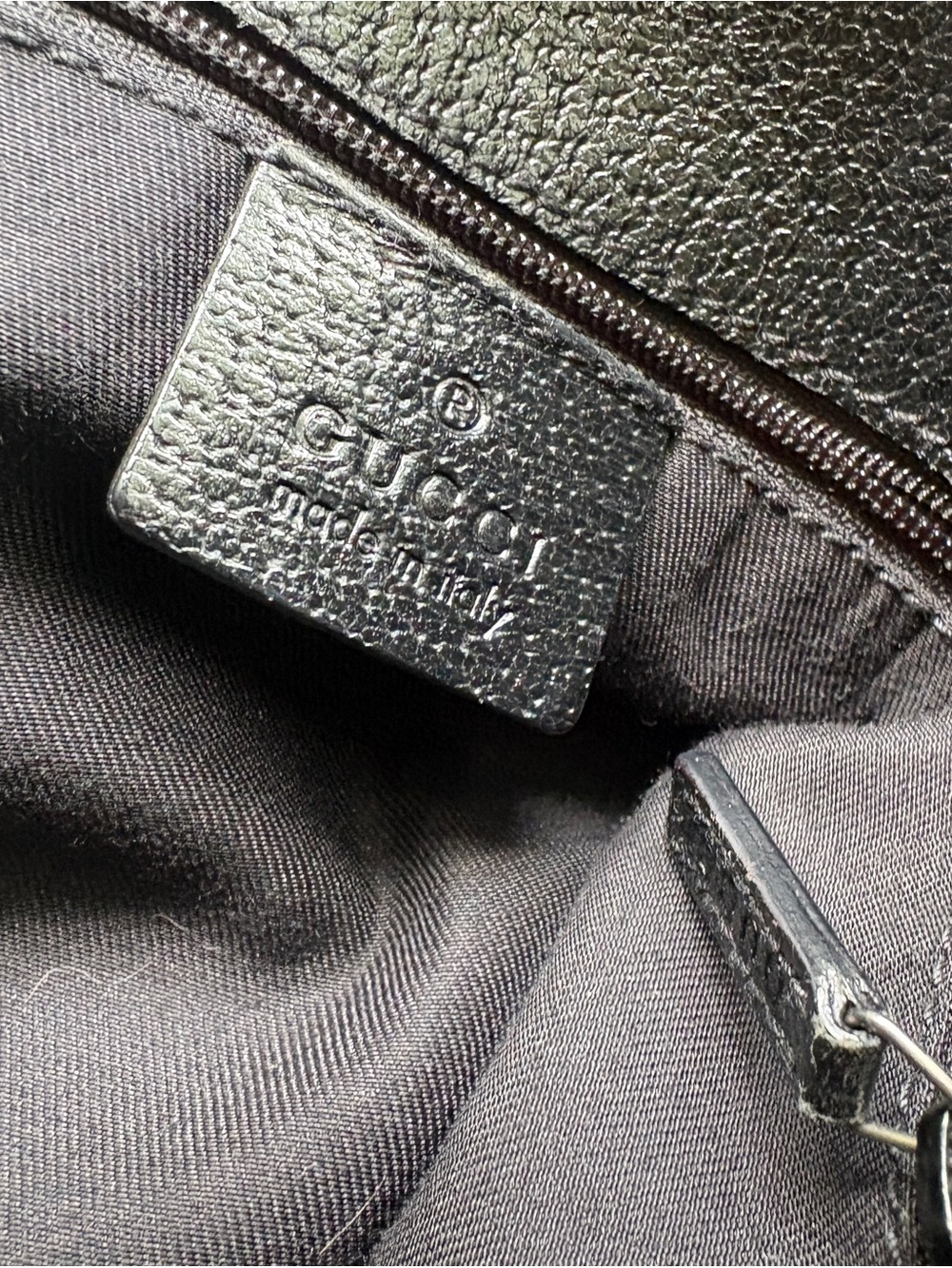 Gucci Black Jacquard GG Canvas Tote Silver Hardware Discs Tom Ford Shoulder Bag - Picture 7 of 15